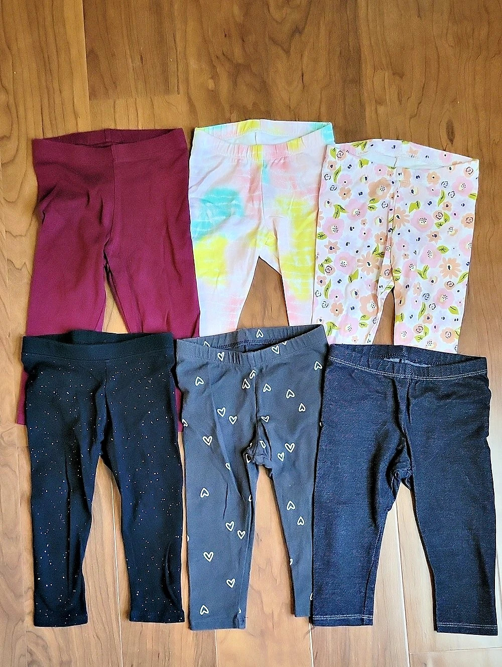 Cat & Jack Toddler Girls 18M Leggings 6-Pair Set